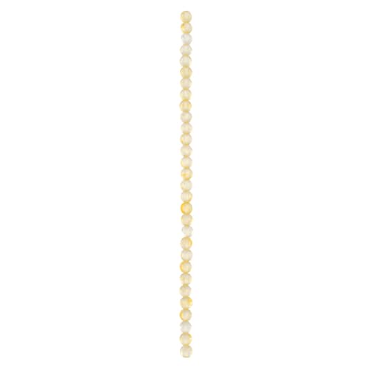 Yellow Faceted Citrine Coin Beads by Bead Landing